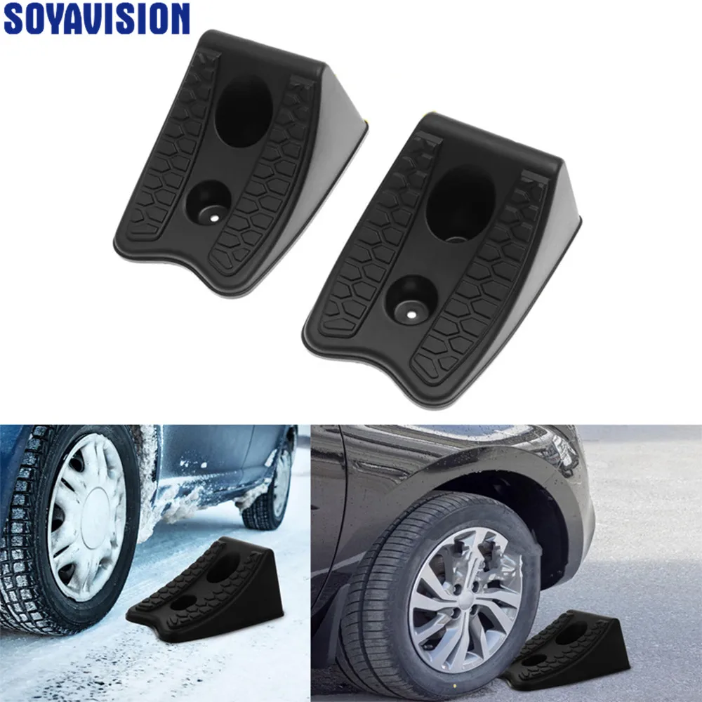 Car Tire Anti Slip Support Pad Tire Stopper for Auto SUV Truck 4x4 ATV Pickup Trailer Wheel Chock Anti Slip Blocks Parking Wedge