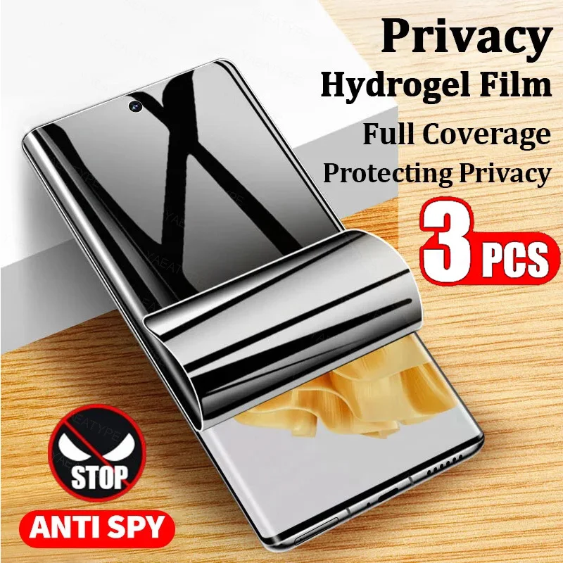3Pcs Screen Protector for Samsung Galaxy M02 M02S M12 M22 M32 M52 M62 M13 M23 M33 M04 M14 M34 M54 M53 M42 Privacy Hydrogel Film
