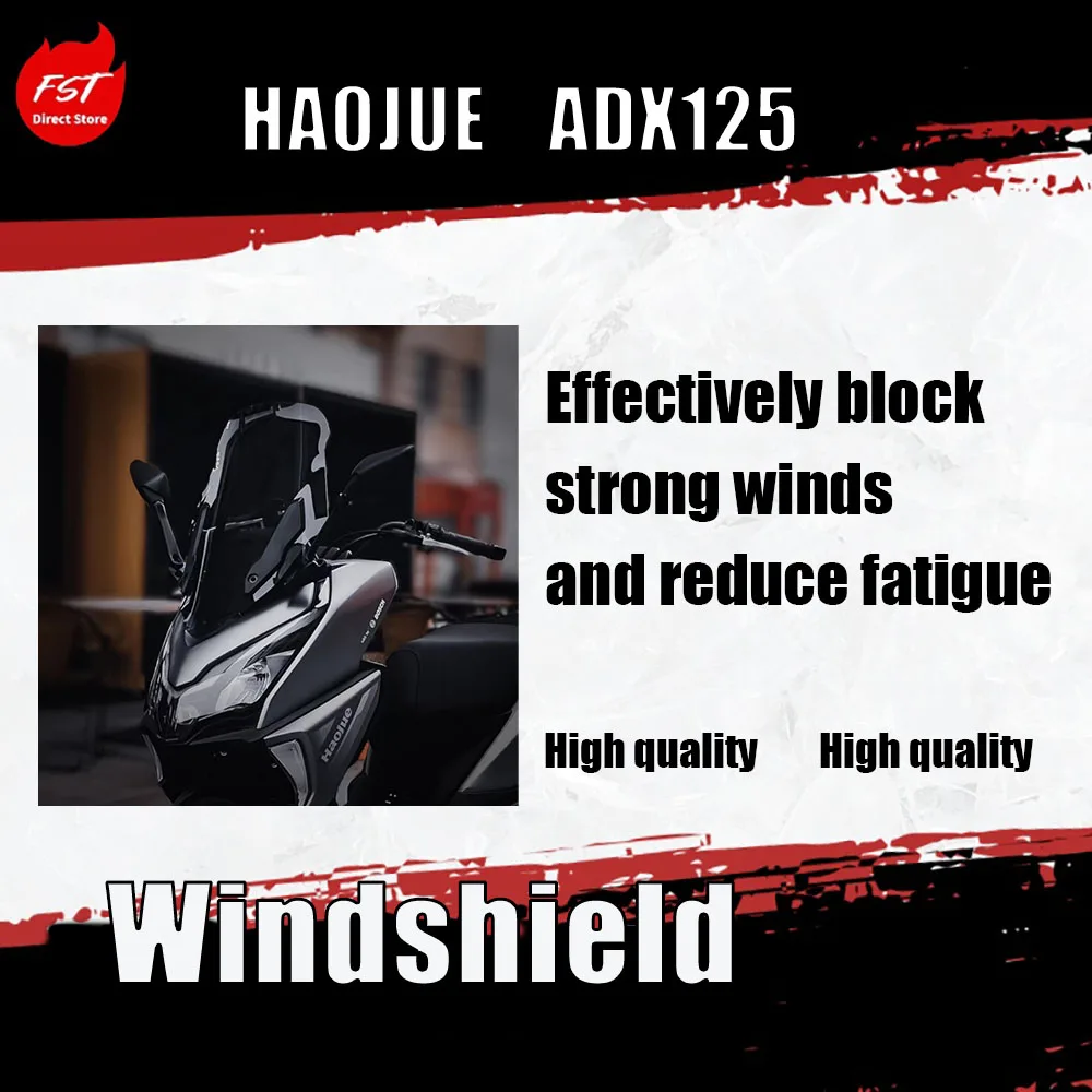 

For Haojue ADX125 Windscreen Modification Kit Rearview Mirror Front Shift Windproof Rainproof Board Accessory for Scooter