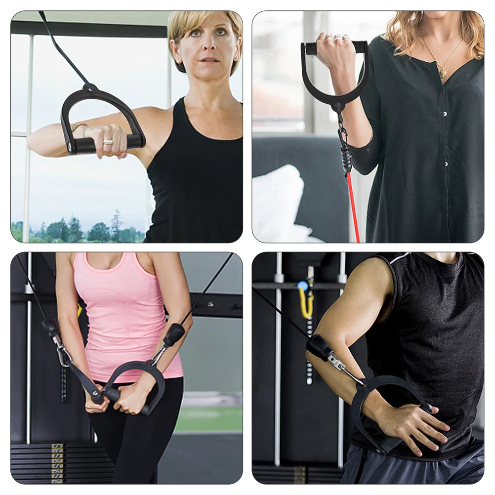 

2pcs Fitness Handles Ergonomic Gym Grips For Cable Machines Lightweight Workout Accessories Durable Plastic Exercise Equipment