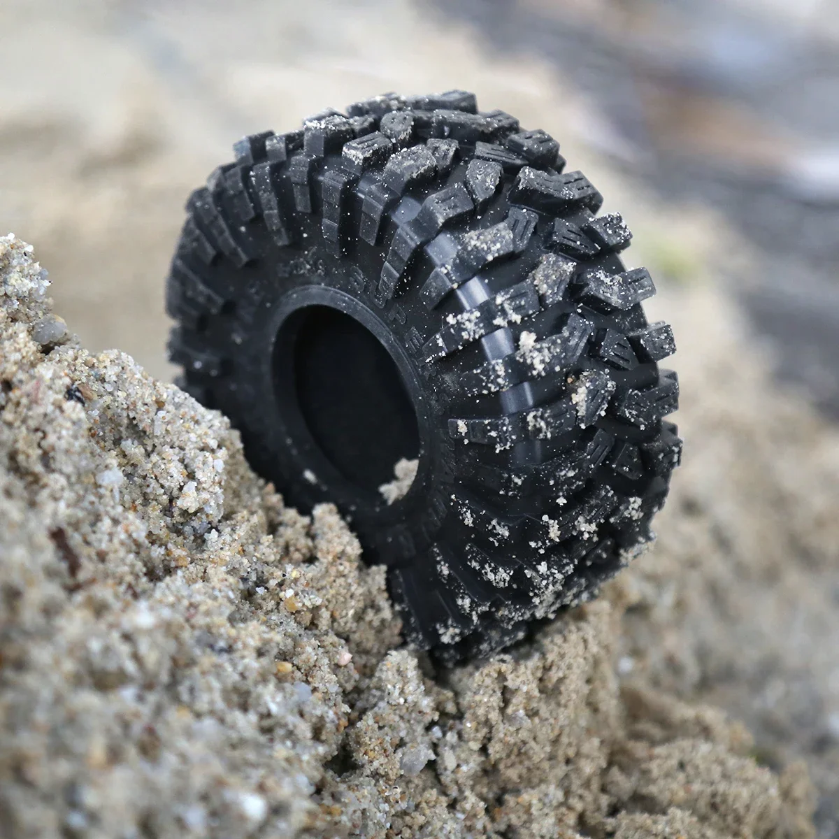 Pneus en caoutchouc de 1.9 pouces, roue à boue avec mousse pour voiture sur chenilles 1:10 RC Rock Buggy TRX4 Axial SCX10 90046 Capra, pièces