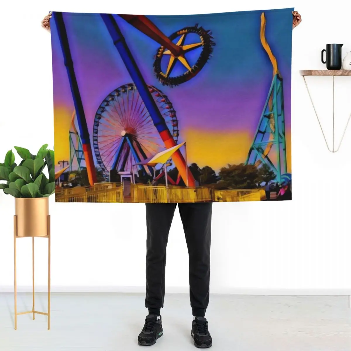Radical Rides (Cedar Point) Throw Blanket Polar Luxury Throw Blankets For Baby Bed covers christmas gifts Vintage Blankets