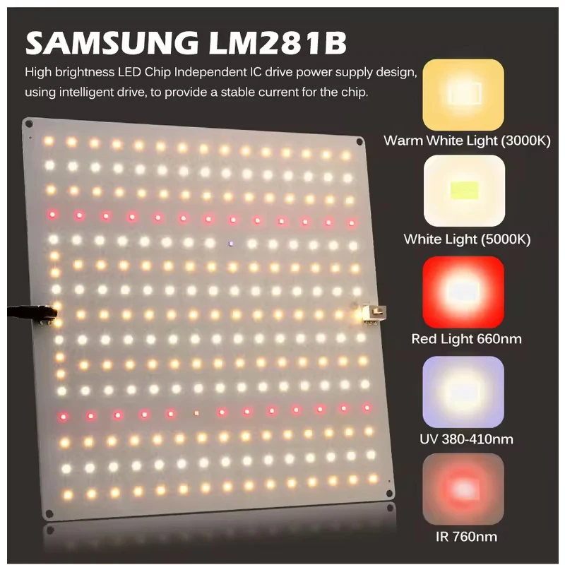 Ultra-sottile 65/85/120W Dimming Quantum Board Pianta Luce di riempimento Serra Piantare Apparecchiatura di illuminazione Luce solare per la crescita delle piante