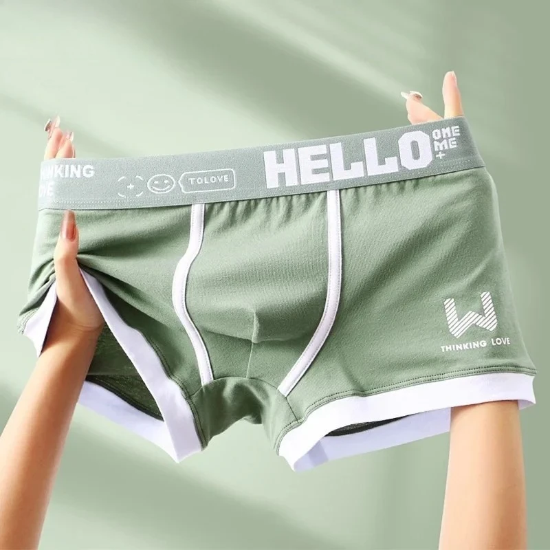 

Men's Underwear Cotton Boxer Shorts Men's Underwear Boxer Pants Breathable U Convex Men's Underwear Sexy Plus Size