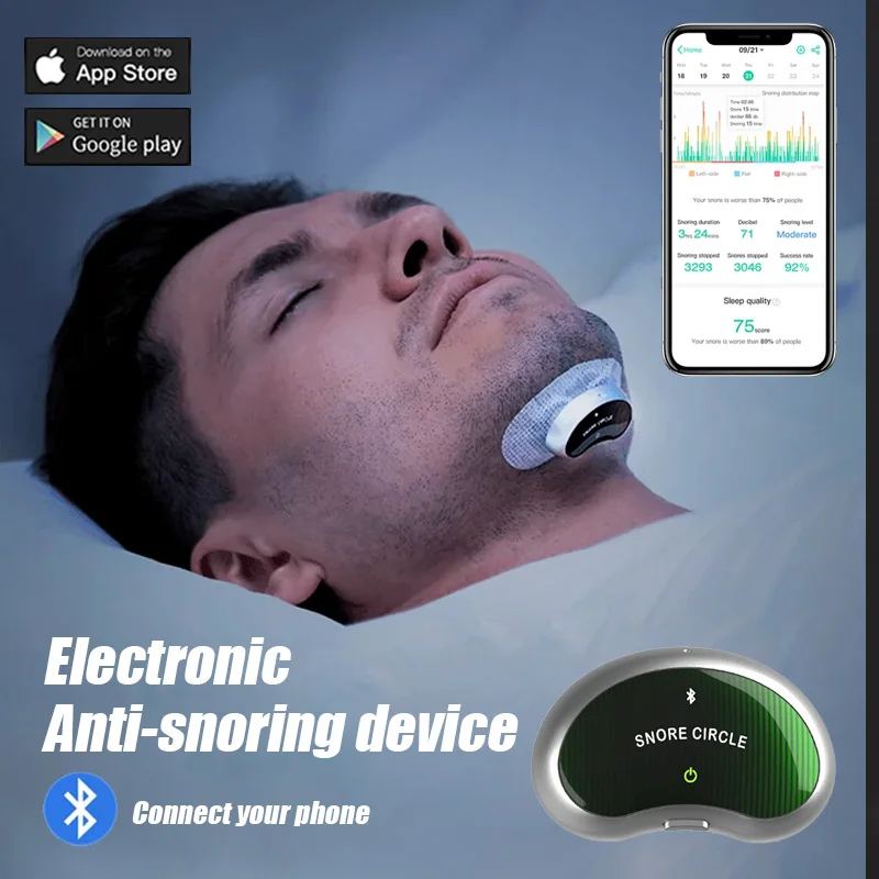 LF-YA4300 Smart Snore Device: YA4200 Upgrade - Effectively Reduces Snoring By Correcting Breathing Pauses And Nasal Snoring.