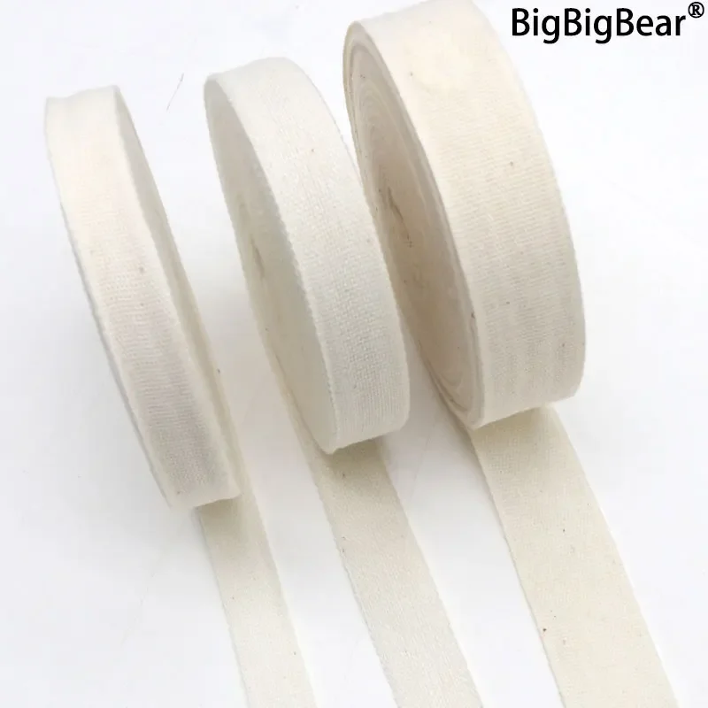 25 Meters x 1 Roll  Electrical Cotton Gauze Belt Width 15/20/25 mm White Cloth Binding Winding Belt