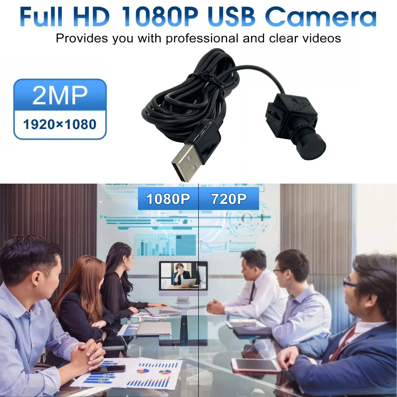 Carte de caméra Web USB 2.0, 20x20mm, objectif mini taille, 1080P, Full HD, industriel, PC UVC Micro iko, machine de caméra USB