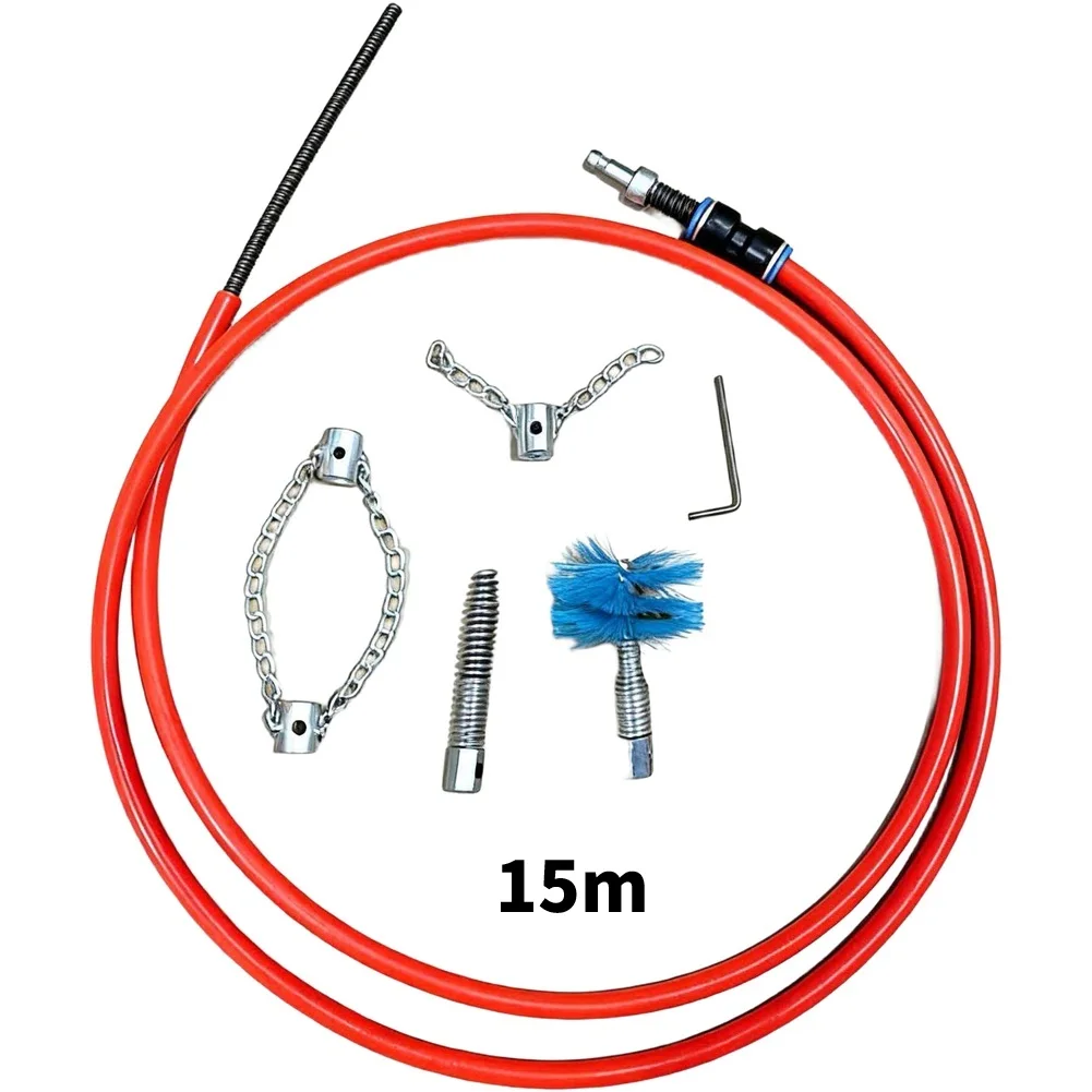 For Home Plumbing 5meters Hand Crank Auger Effective Toilet Clog Remover Hand Crank Tool Hand-cranked Mechanism