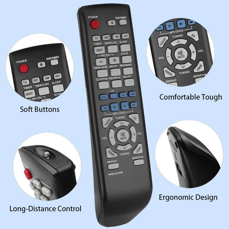 AH59-02147B Remote Control Compatible With Samsung Audio System MM-G25 MM-G35 MMG25 MMG35 Replacement Controller