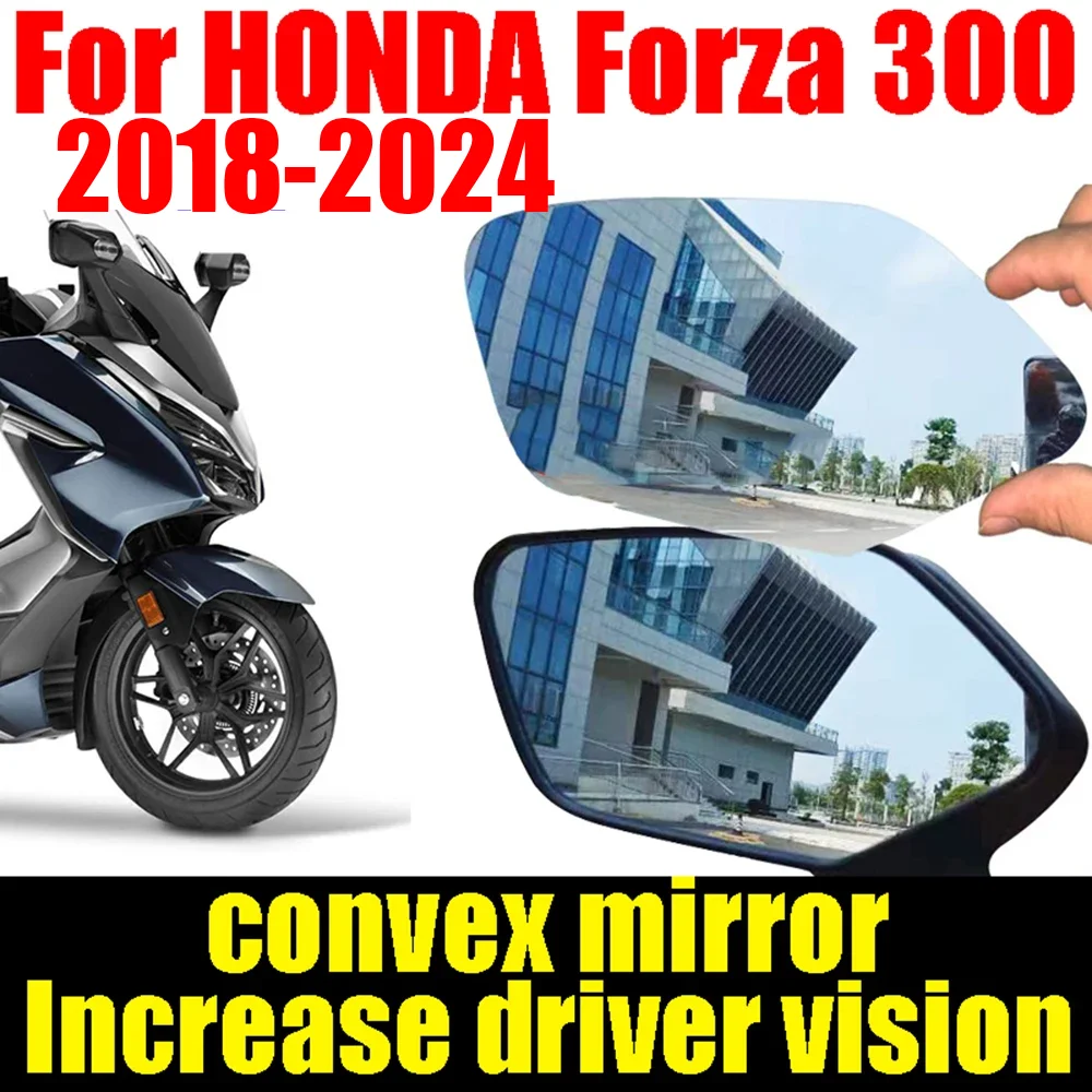 For HONDA Forza 300 Forza300 NSS300 2018 - 2023 Accessories Convex Mirror Increase Rearview Mirrors Side Mirror View Vision Lens