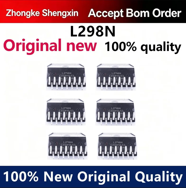 (5pcs-10pcs)L298N stepper motor driver IC chip bridge driver package ZIP-15 driver chip