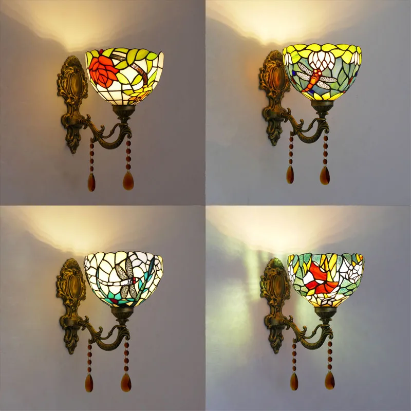 

8-Inch wide lampshade with pendant decorative wall lamp for bedroom headboard dining room balcony hallway stairwell