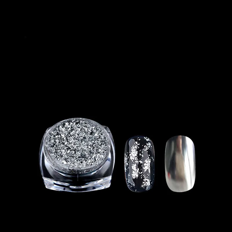 1jar Gold Foils Nails Glitter Random Aluminum Flakes Paillette Chip Nail Design Shinny Sparkles DIY Nail Art Decoration