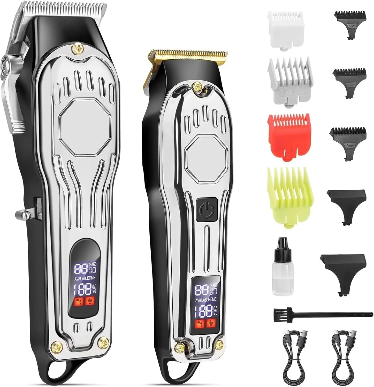 

Sweker Hair Clippers for Men 2PCS Professional Barber Clippers Hair Cutting Machine Electric Hair Trimmer