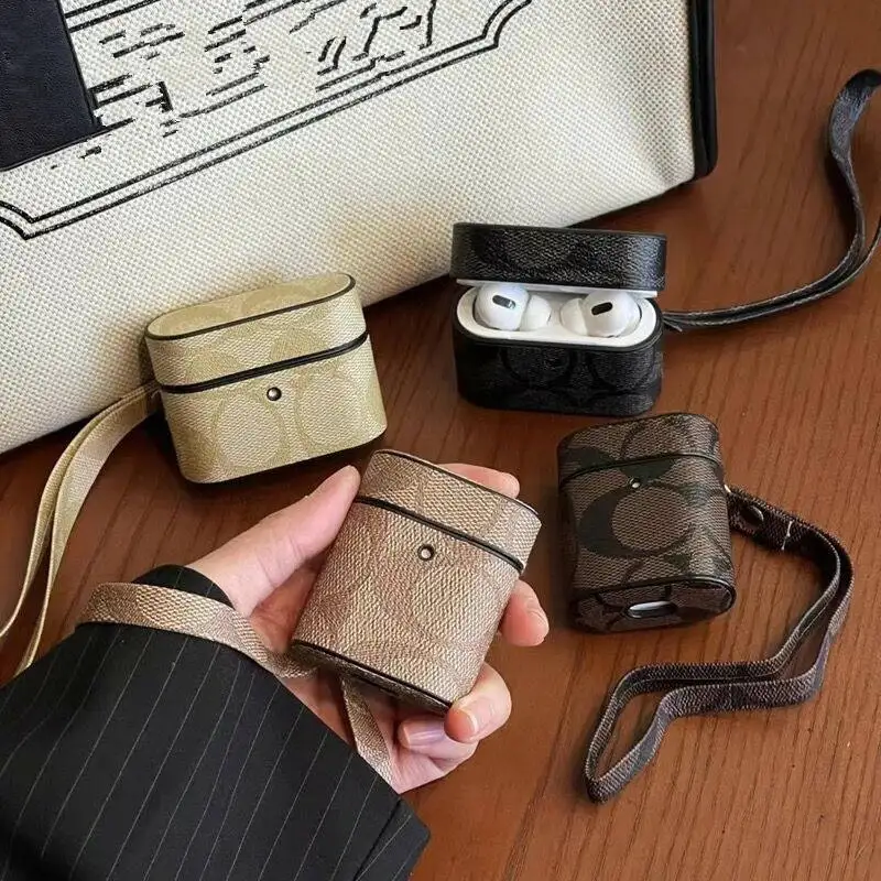 Étui AirPods Pro 2 en cuir PU, design de luxe, mode, housse de protection pour téléphone, sauna