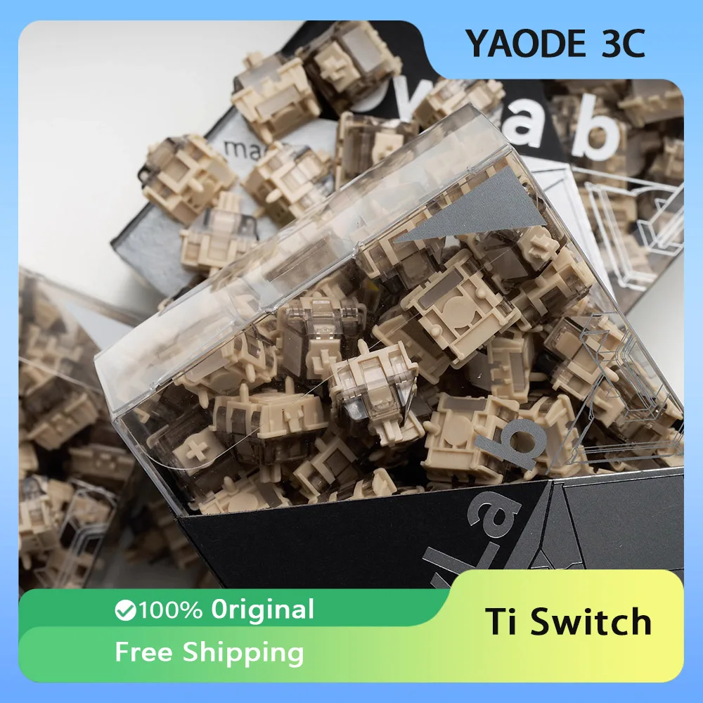 

Магнитный переключатель Owlab Ti HE, переключатель с эффектом Холла, 40/50gf, переключатель клавиатуры для Wooting 60/MAD 60 HE, аксессуар для игровой клавиатуры, подарок