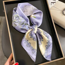 100% Silk Scarf Women Mulberry Luxury Spring Square Fashion Foulard Female Neckerchief Lady Shawl Wraps Hijab Bandana Scarves