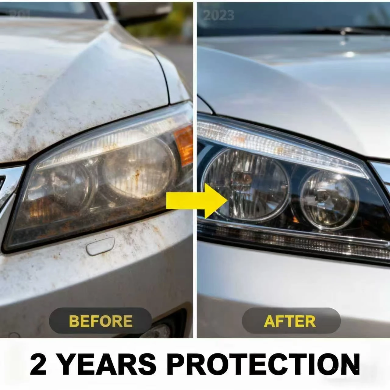 30G Headlight Repair Spray - Long-Lasting Luster, Removes Oxidation/Scratches, Easy to Apply & Carry, Restores Bright Clear Head