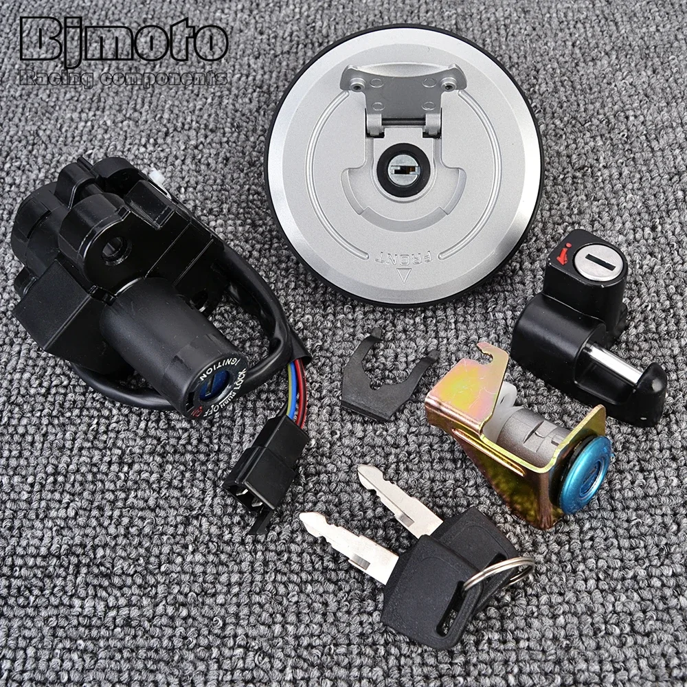 Fuel Gas Cap For Honda VTR250 VTR 250 MC33 1998-2007 2006 2005 2004 2003 2002 2001 2000 Ignition Switch Seat Lock with Key Kit