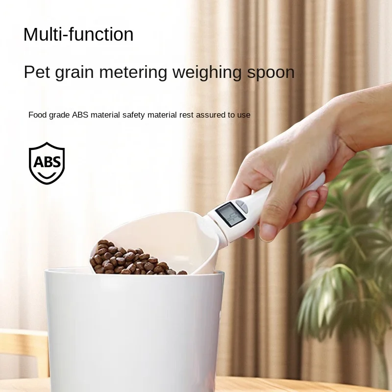 Dog Food and Cat Food Weighing Machine Intelligent Electronic Weighing Spoon Pet Items