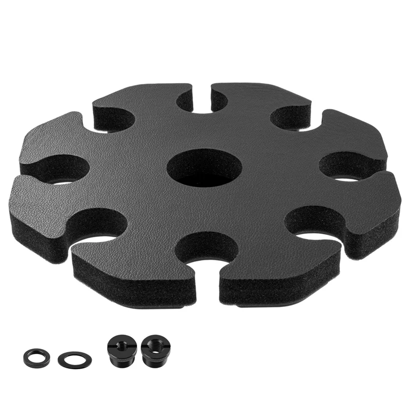 

A93P Держатель микрофона для микрофона Органайзер для хранения портативного микрофона для резьбовой подставки 1/4 дюйма, 3/8 и 5/8 дюйма, вмещает до 8 микрофонов