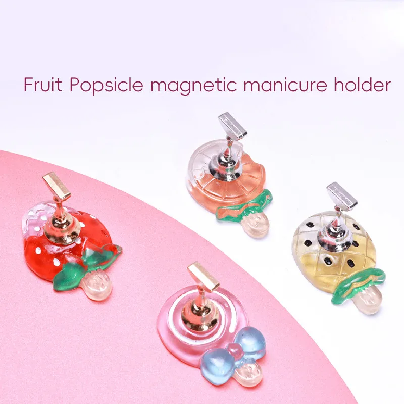 1PC Nail Display Holder Practice Exhibition Chess Lovely Fruit Strawberries Press on False Nails Tips Gel Polish Showing Tool