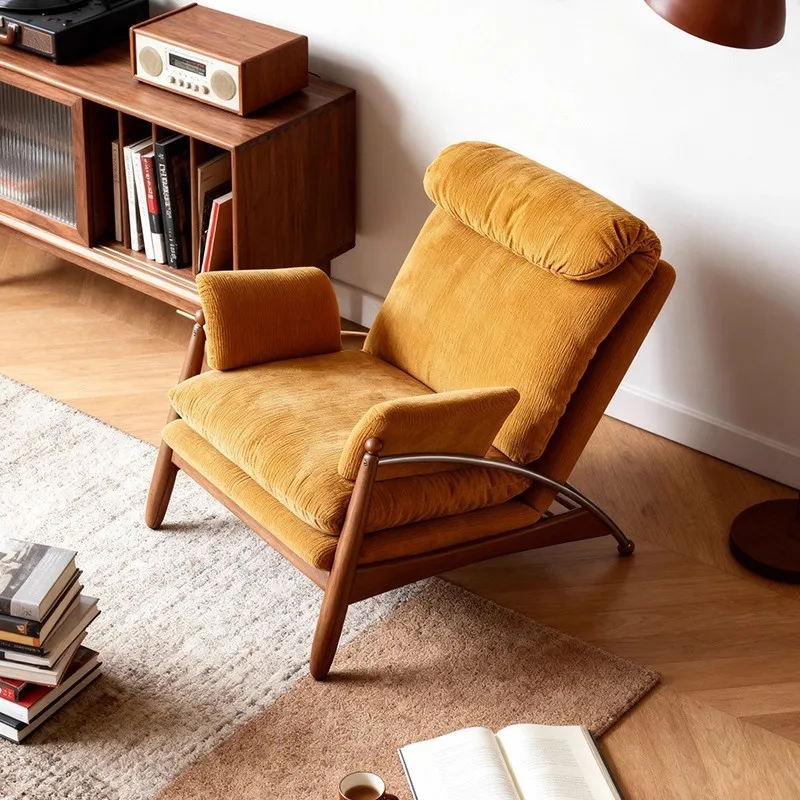 DSA retro single sofa chair villa living room balcony bedroom bed and breakfast reception area leisure lounge chair
