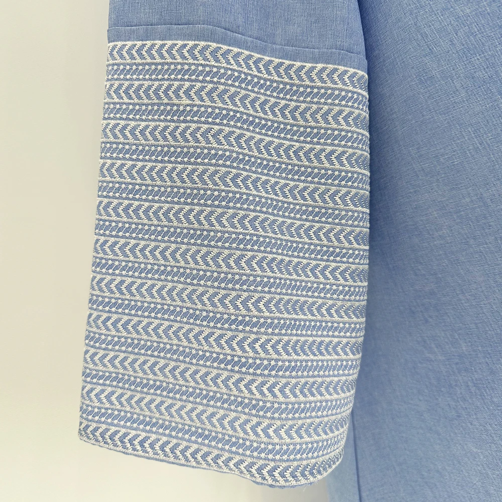 2024 Nieuwe Linnen Borduurwerk Palestine Kufiyah Bescheiden Abaya Eenvoudige Gesloten Abaya Vrouwen Moslim Ramadan Dubai Arab Kaftan Gewaden