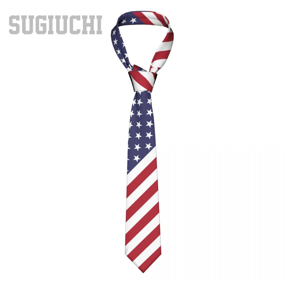 

United States USA Flag American Emblem Men Women Neck Ties Casual Plaid Tie Suits Slim Wedding Party Business Necktie Gravatas