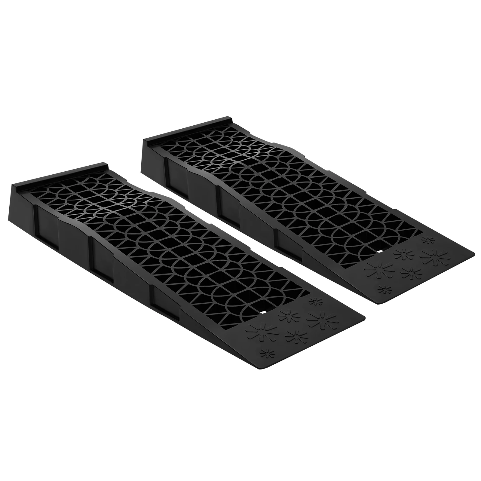 2 Stück Laderampen, Moderne Schwarze Auto-Servicerampen, 2 Stück PP Auto-Servicerampen, 69,8*20*7,8cm Universelle Auto-Servicerampen – Detail 8