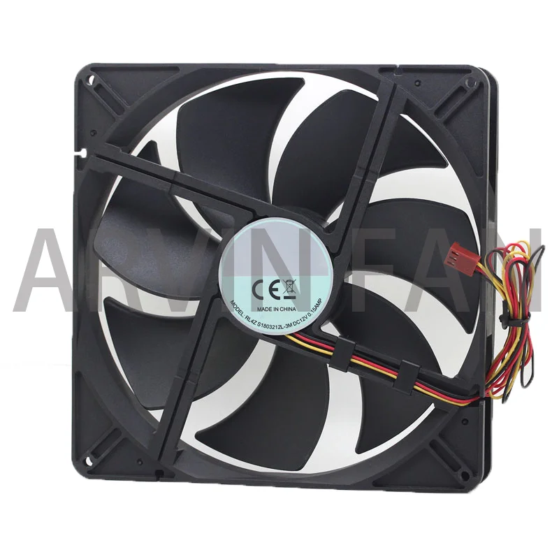 Original 180mm Pc Cas Ventilateur De Refroidissement 18cm RL4Z S1803212L-3M 12V 0.15A 18CM Fil Refroidisseur