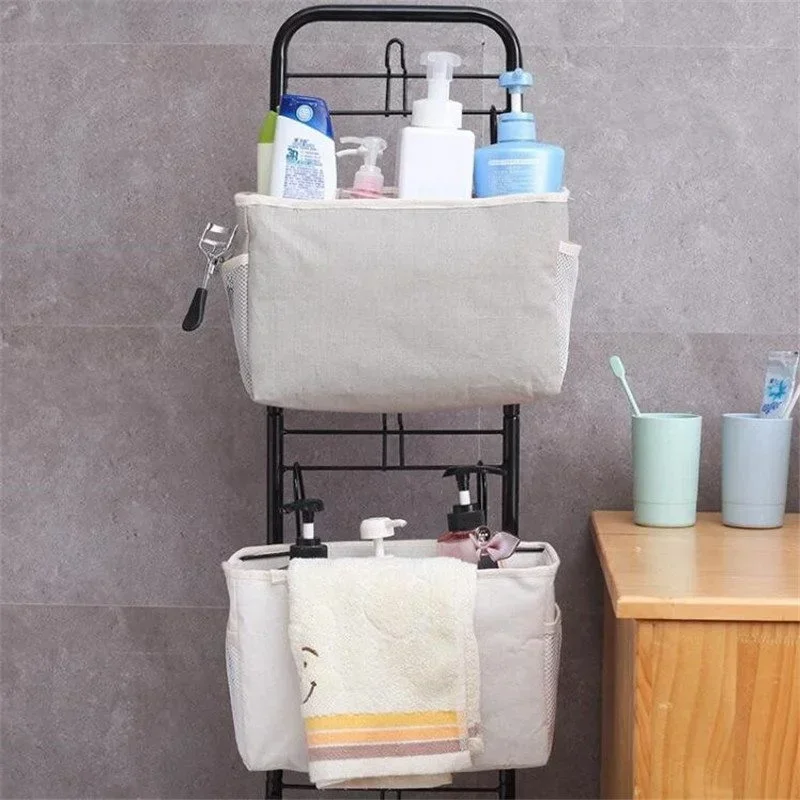 Bed Sofa Hanging Bedside Storage Bag Magazines Remote Control Books Sundries Holder Organizer
