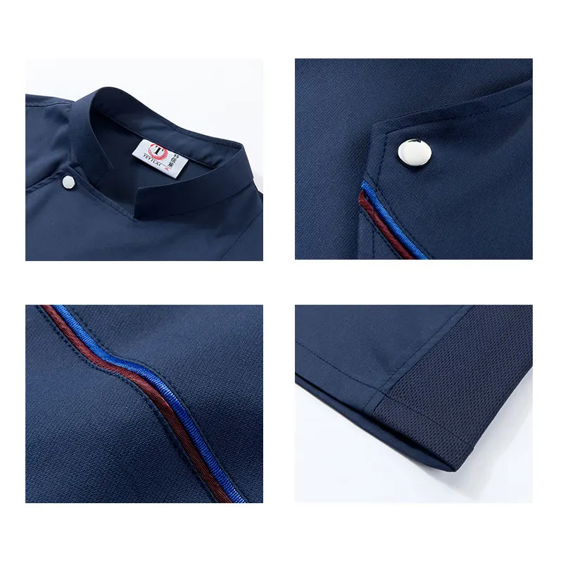 Men's Chef Clothes Woman Waiter Uniform  Hotel Kitchen Overalls Professional Cook jacket Food service Cooking Shirt Chef's Coat