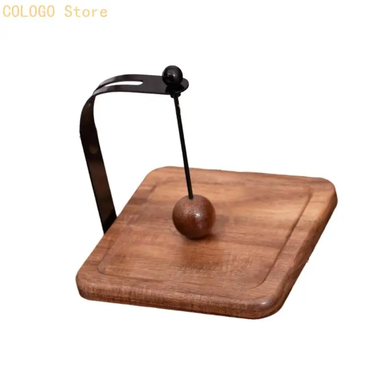 Contemporary Wooden Paper Towel Holder Complement Various Homes Styles D0LD