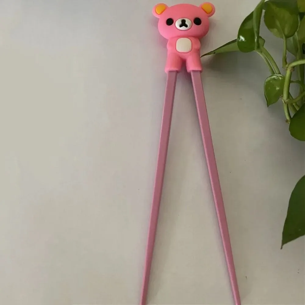 Silicone Bear Training Chopsticks Multi-color Easy To Use Chopsticks Learning Aid Detachable Chopsticks Training Tools Kids