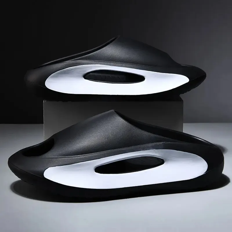 

New Fashion Casual Men's Cool Slippers, One-word Slippers for Couples To Wear Beach Shoes At Home