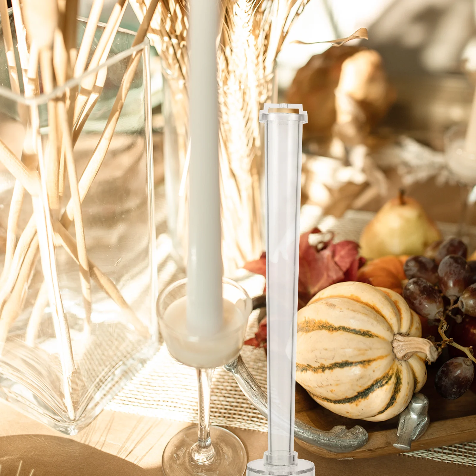 

1pc Mold Plastic Casting Mold For Tapered Candles Diy Handmade Craft Mould Durable Easy Demould Practical Making