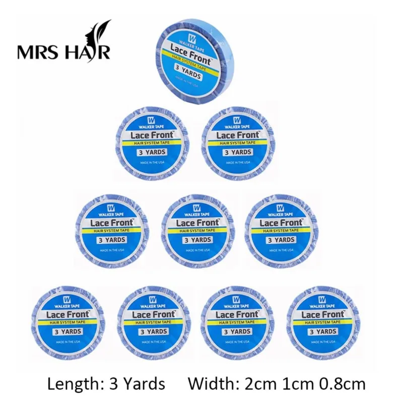 3yard Double Side Walker Tape Lace Wig System Tape Ultra Hold Hair Extension Tapes For Lace Front Wig Glue Tape 1/2/5/10roll