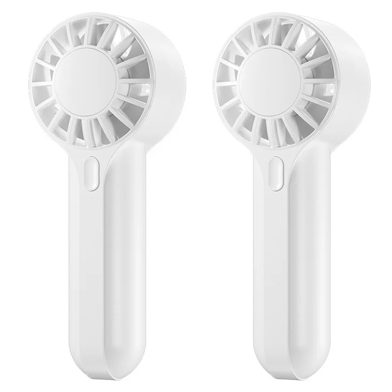 WORTHOWN-2X USB Rechargeable Mini Handheld Fan Portable Outdoor High Speed Large Airflow Handheld Small Fan