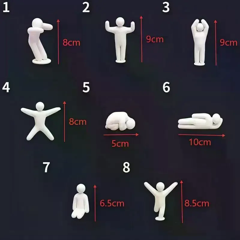 8Pcs 3D Printed Meccha Chameleon Robot Model, Multiple Pose Collectible Figure Toy, Sci-Fi Action Robot Animal Statue