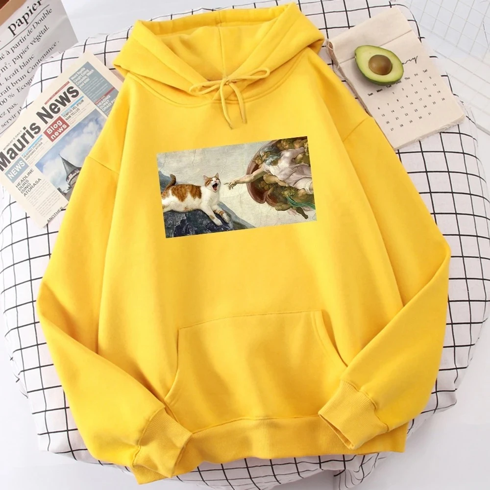 خلق آدم الطباعة 2025 الخريف والشتاء النساء هوديس الصوف البلوز غير رسمي موضة فضفاضة البلوز الملابس #5