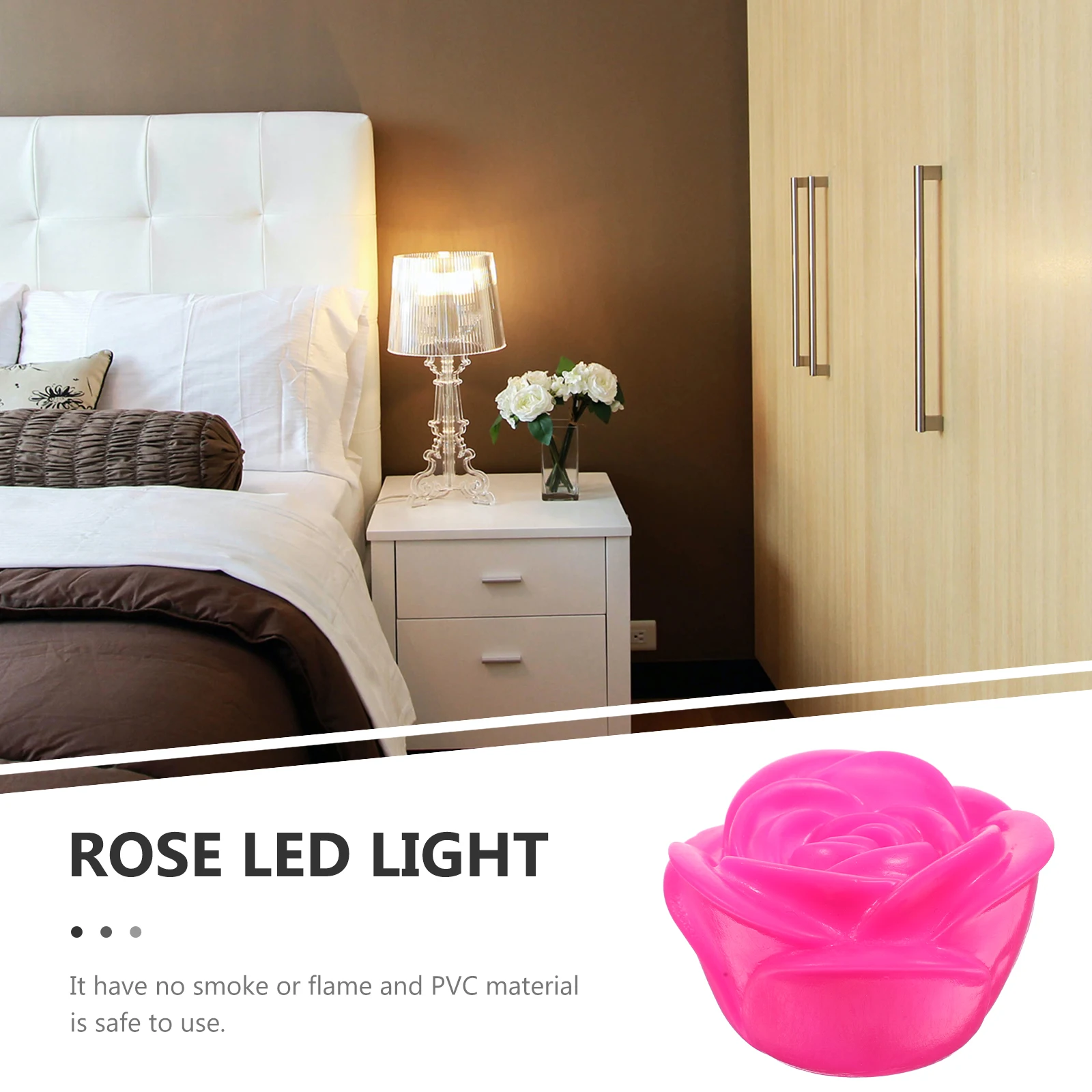 

LED Lights Romantic Atmosphere Decorative Night Light for Bedroom Hotel Garden Party Valentine 7Colors Changing