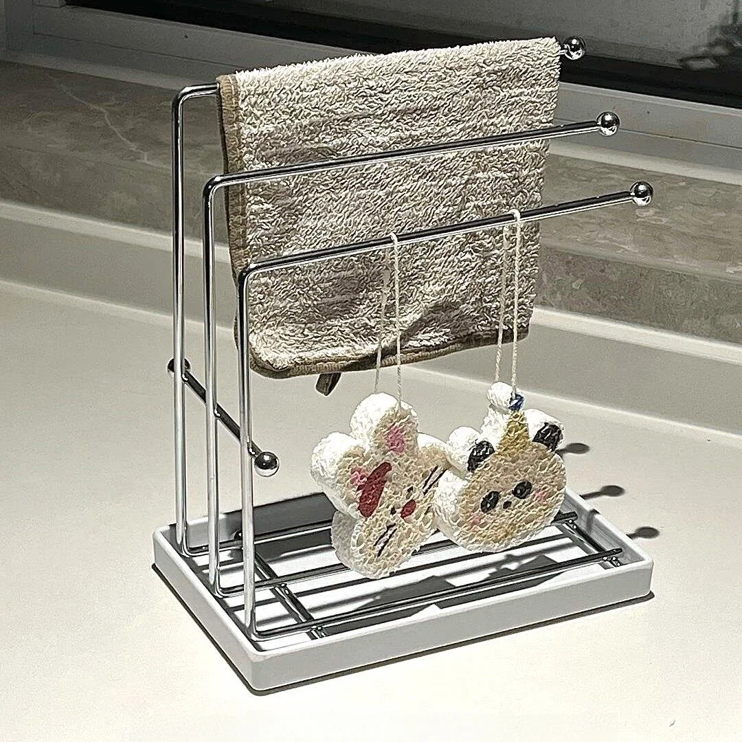 support-d'angle-multifonctionnel-en-acier-inoxydable-pour-torchons-et-eponges-de-cuisine-sans-percage