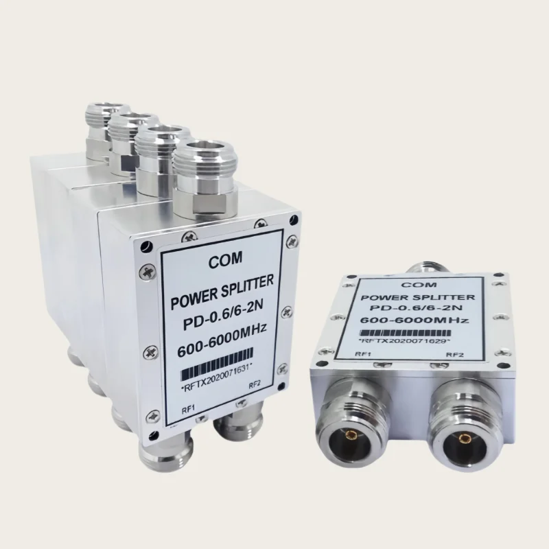 مقسم الطاقة ثنائي الاتجاه N-type RF الموزع 0.6-6G الموحد 2.4 5.8G مقسم الطاقة كامل النطاق