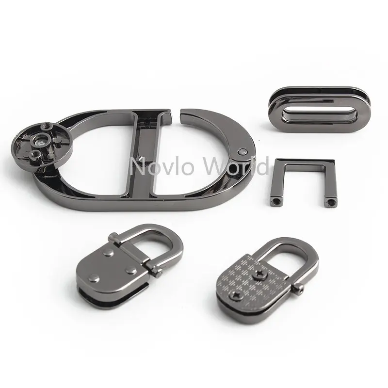 Metal Push Locks Twist Lock Buckle For Handbag Purse Shoudler Belt Bags Luggage Side Clip DIY Leather Craft Hardware Accessories