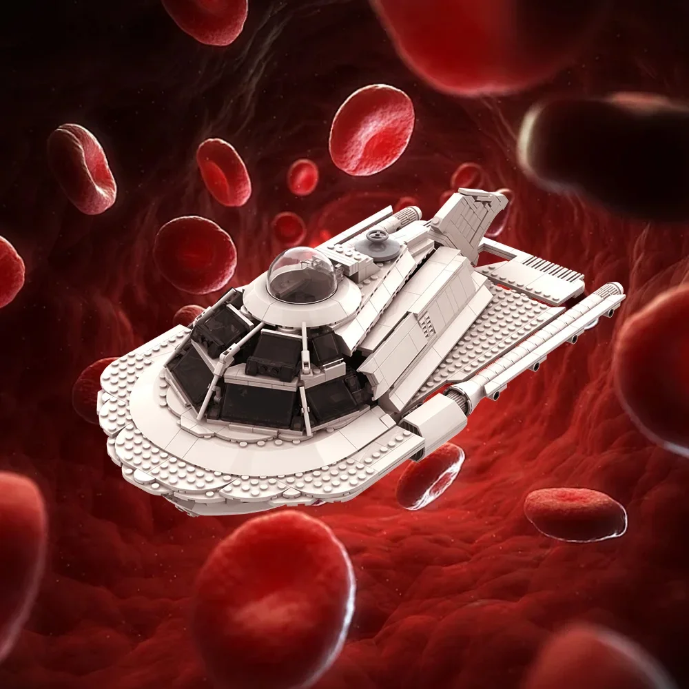 

MOC-214916 The Proteus submarine - Fantastic Voyage Building Blocks Model The Proteus Submarine Bricks Assembly Toys Kids Gift