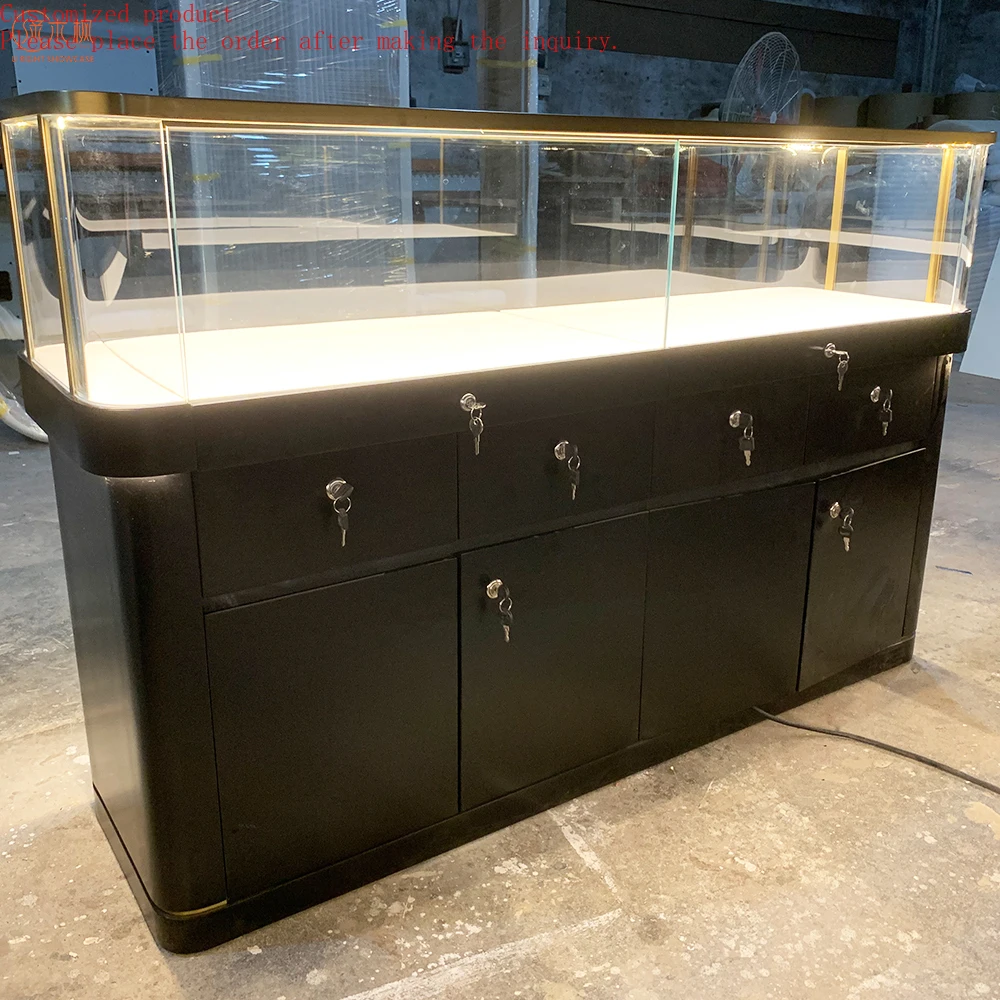 

Custom.Support Custom Jewelry Store Showcases High-end Tempered Glass Jewelry Display Cases Wholesale