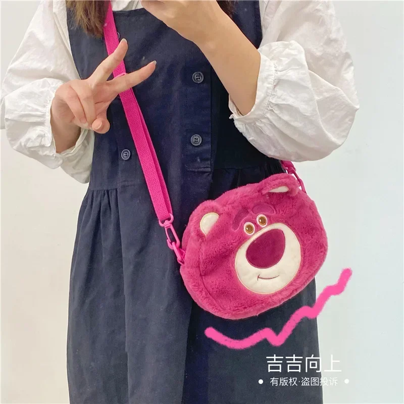 Disney Toy Story 3 Lotso Shoulder Bag for Women Anime Messenger Bags Cosplay Makeup Bag Mobile Phone Bags Handbag Kawaii Bags