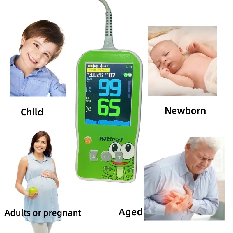 Witleaf Baby Handheld Oximeter Pulse Oximetro SPO2 PI PR Heart Rate Monitor for Neonatal Mother Kids Adult Pediatric Medical