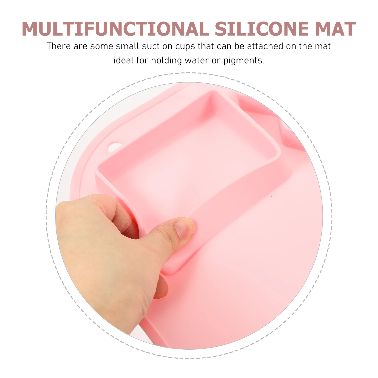 

Crafting Drawing Mat Painting Pink Silica Gel Non-stick Reusable Silicone Child
